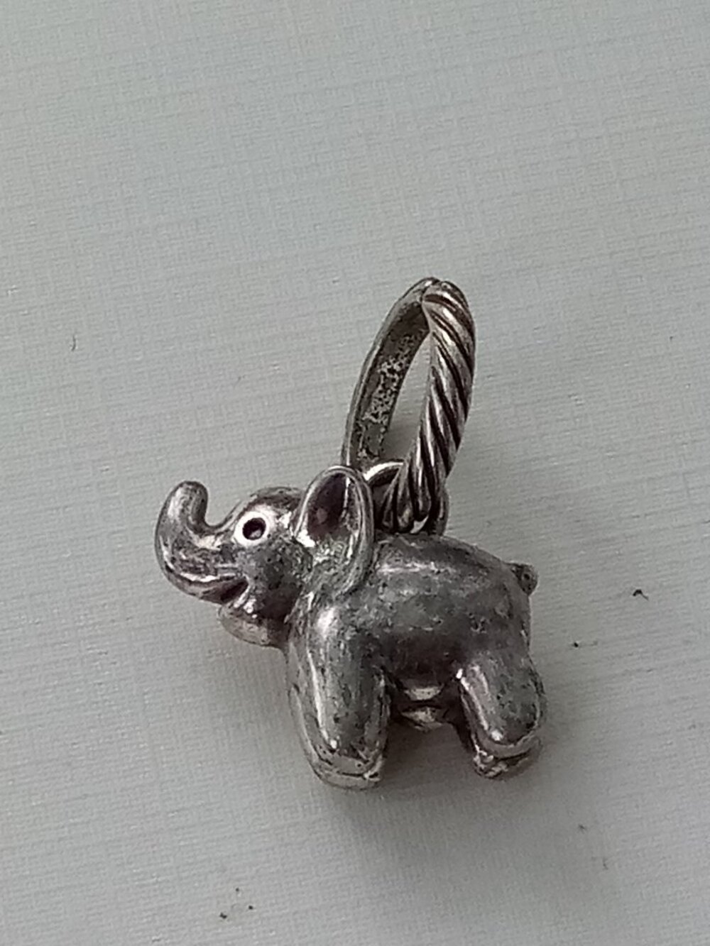 Brighton Sumo Elephant Charm Silver